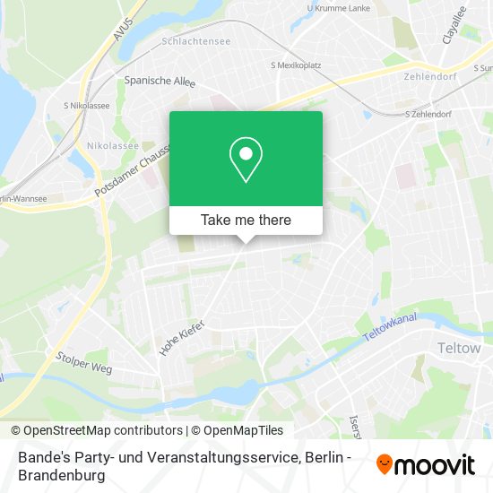 Bande's Party- und Veranstaltungsservice map