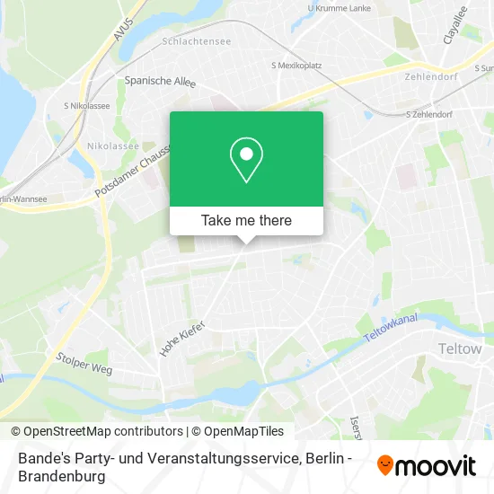 Карта Bande's Party- und Veranstaltungsservice