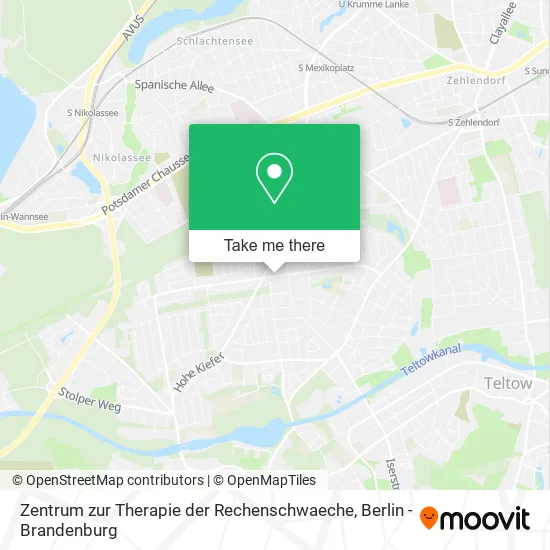 Карта Zentrum zur Therapie der Rechenschwaeche