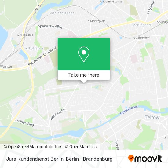 Jura Kundendienst Berlin map