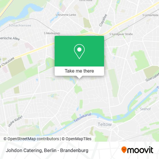 Johdon Catering map