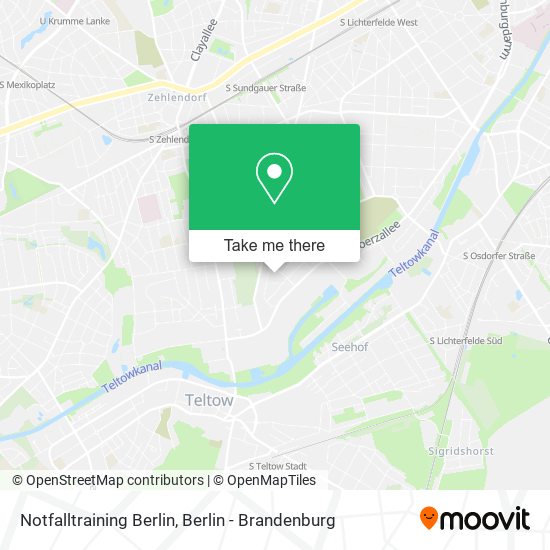 Карта Notfalltraining Berlin