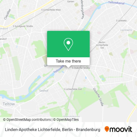 Linden-Apotheke Lichterfelde map