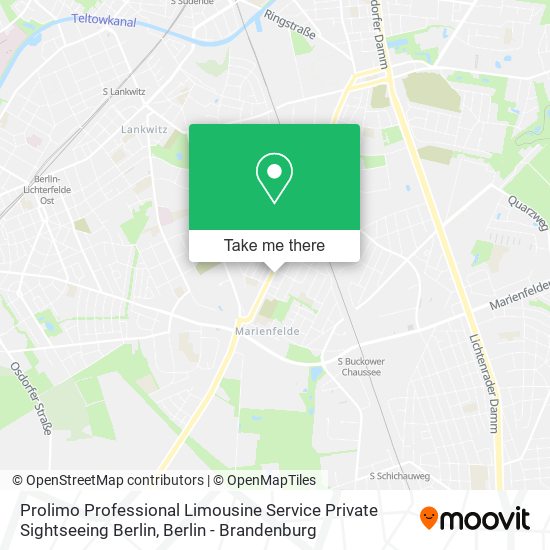 Prolimo Professional Limousine Service Private Sightseeing Berlin map