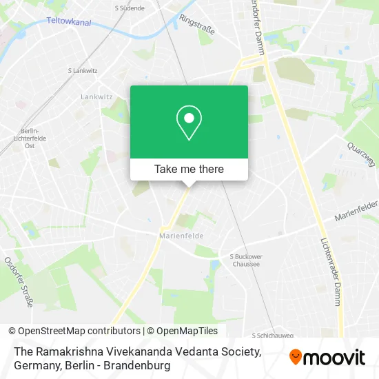 The Ramakrishna Vivekananda Vedanta Society, Germany map