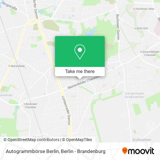 Карта Autogrammbörse Berlin