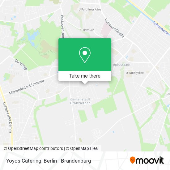 Yoyos Catering map