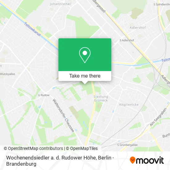 Карта Wochenendsiedler a. d. Rudower Höhe