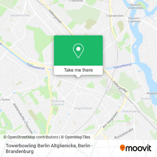 Towerbowling Berlin Altglienicke map