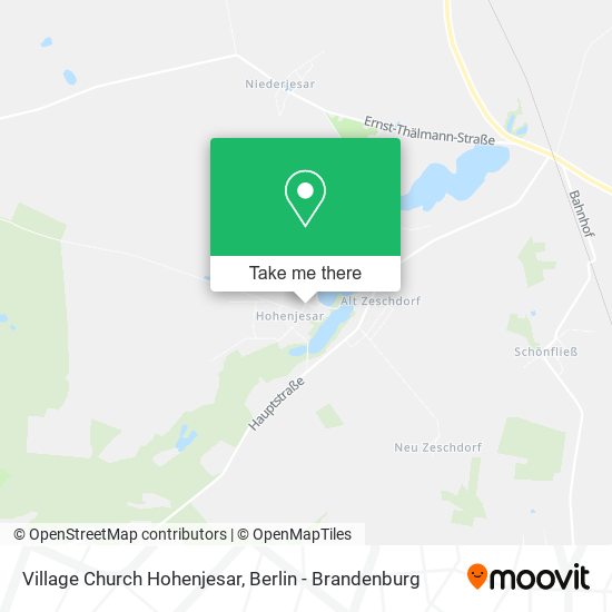 Village Church Hohenjesar map