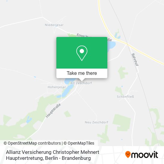 Allianz Versicherung Christopher Mehnert Hauptvertretung map