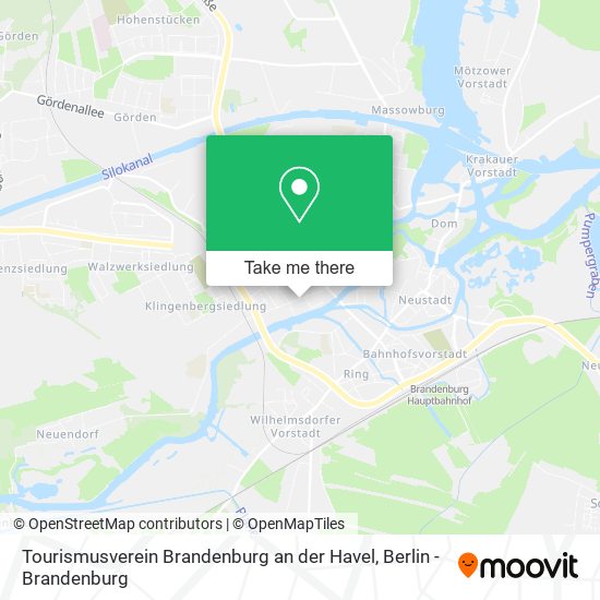 Tourismusverein Brandenburg an der Havel map