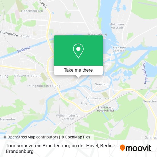 Tourismusverein Brandenburg an der Havel map