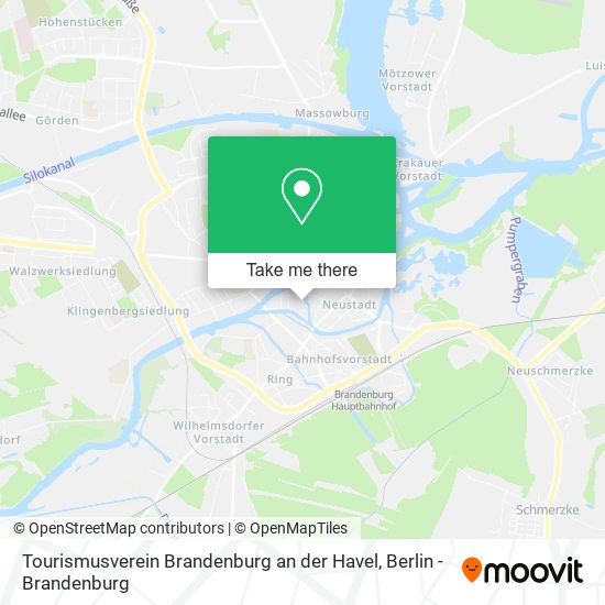 Tourismusverein Brandenburg an der Havel map