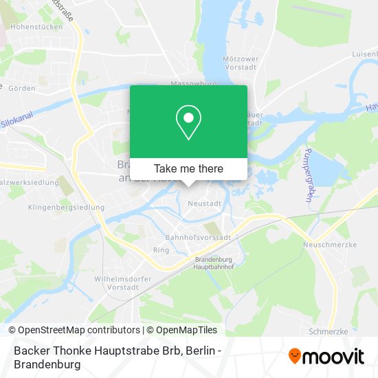 Backer Thonke Hauptstrabe Brb map