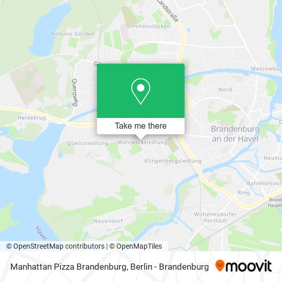 Manhattan Pizza Brandenburg map