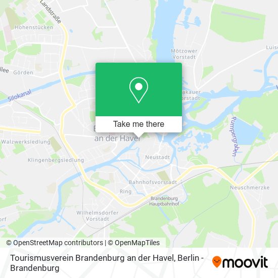 Tourismusverein Brandenburg an der Havel map