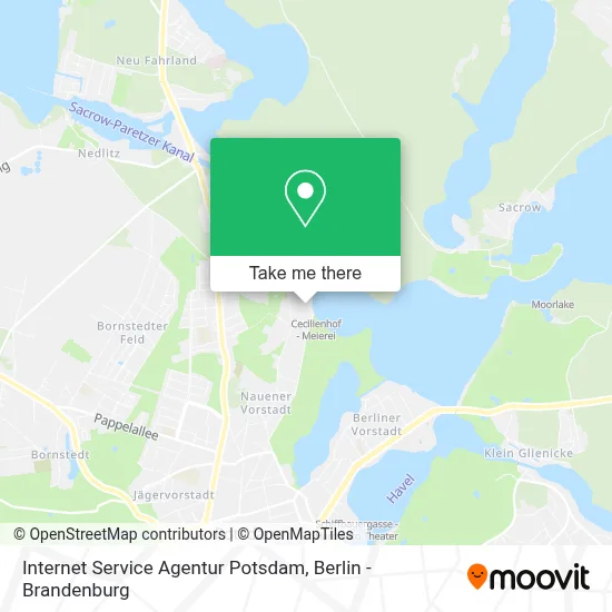 Internet Service Agentur Potsdam map