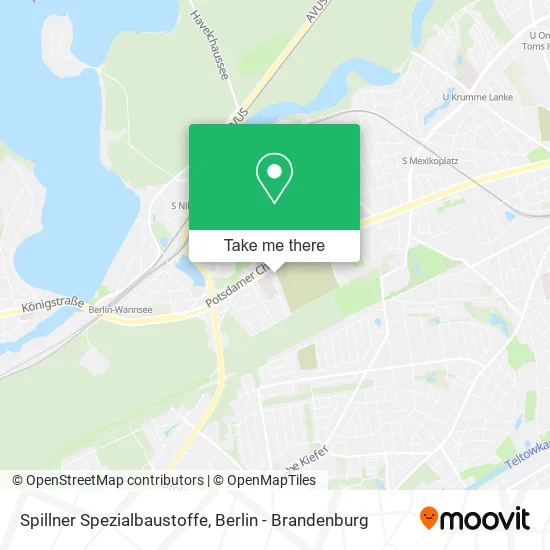 Карта Spillner Spezialbaustoffe