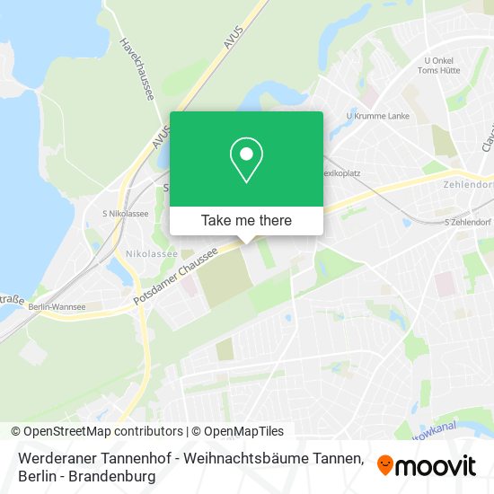 Werderaner Tannenhof - Weihnachtsbäume Tannen map