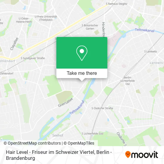 Карта Hair Level - Friseur im Schweizer Viertel
