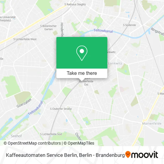 Карта Kaffeeautomaten Service Berlin
