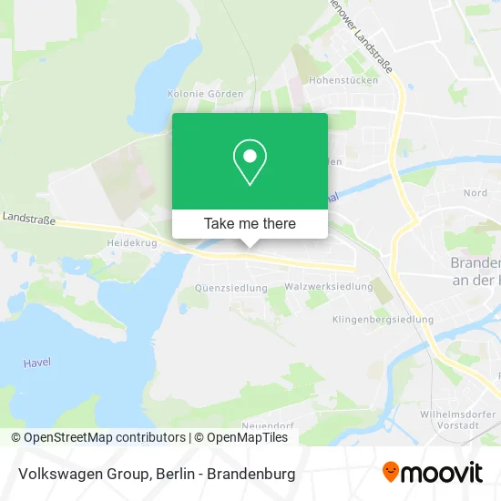 Volkswagen Group map