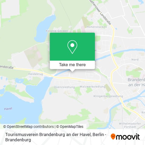 Tourismusverein Brandenburg an der Havel map