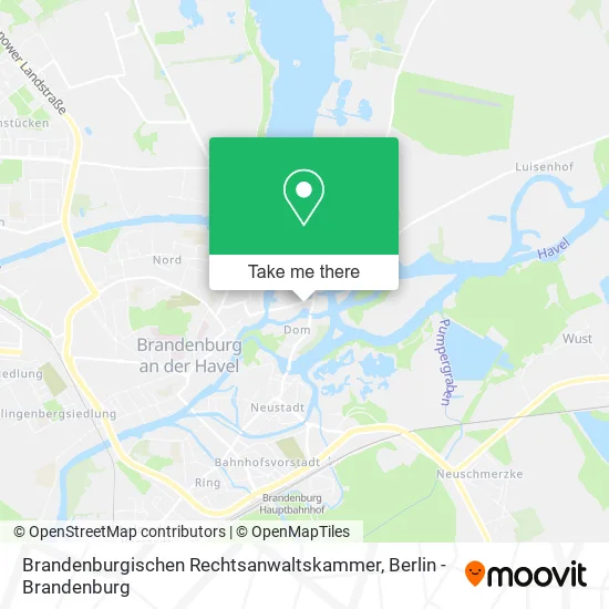 Карта Brandenburgischen Rechtsanwaltskammer