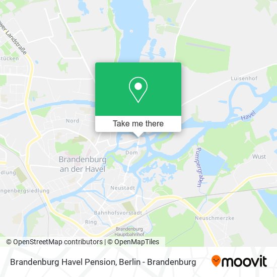 Brandenburg Havel Pension map