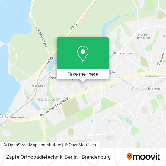 Zapfe Orthopädietechnik map