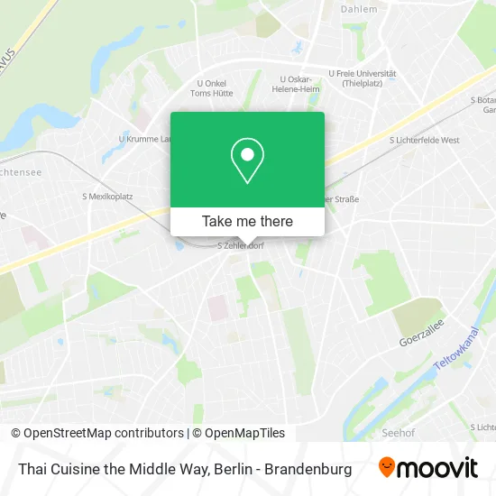 Карта Thai Cuisine the Middle Way