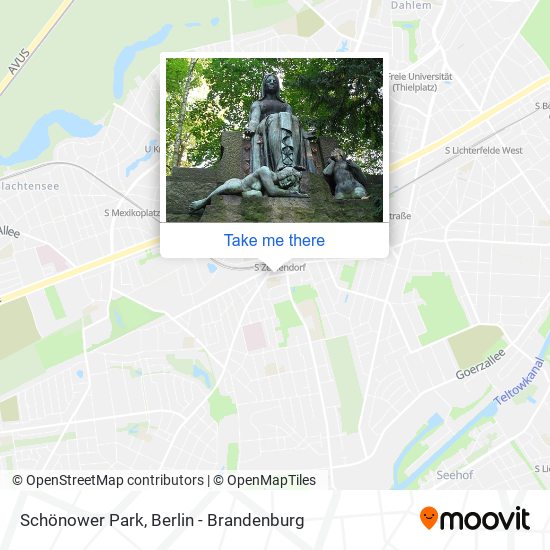 Schönower Park map