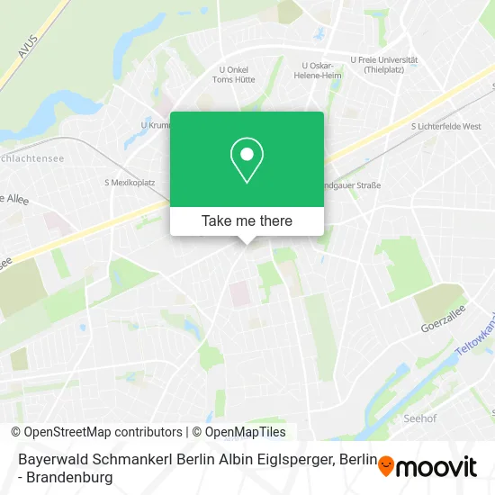 Карта Bayerwald Schmankerl Berlin Albin Eiglsperger