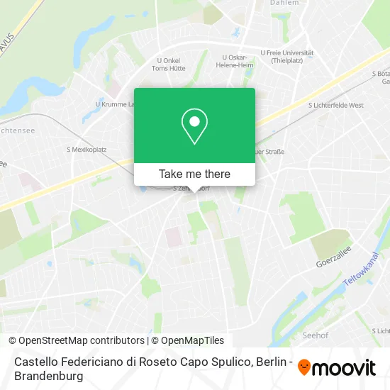 Карта Castello Federiciano di Roseto Capo Spulico