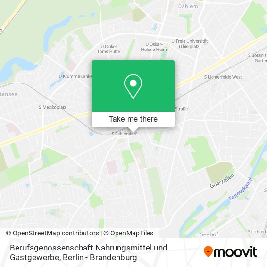 Berufsgenossenschaft Nahrungsmittel und Gastgewerbe map