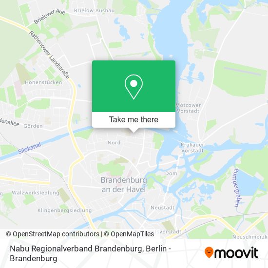 Карта Nabu Regionalverband Brandenburg