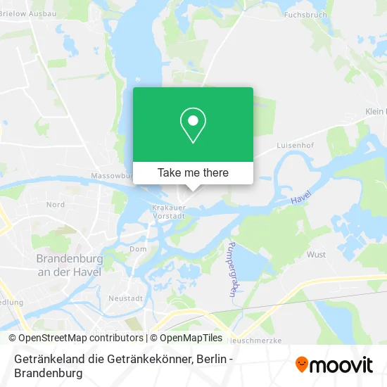 Карта Getränkeland die Getränkekönner