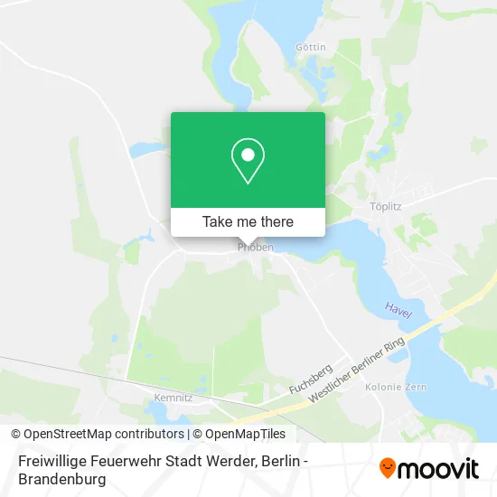 Карта Freiwillige Feuerwehr Stadt Werder