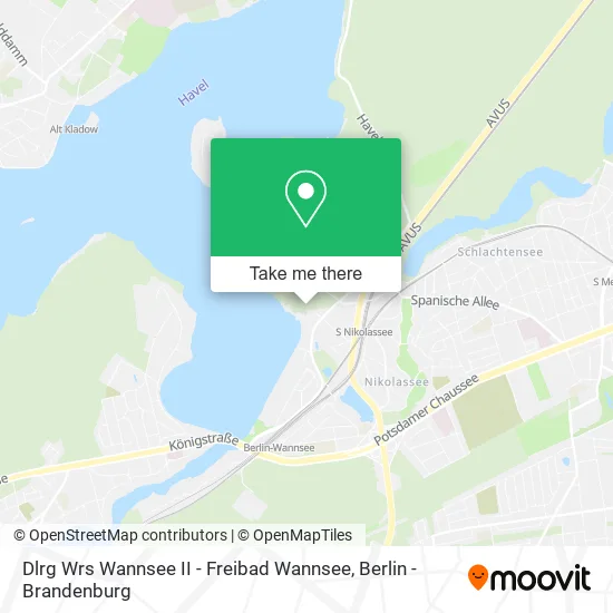 Карта Dlrg Wrs Wannsee II - Freibad Wannsee