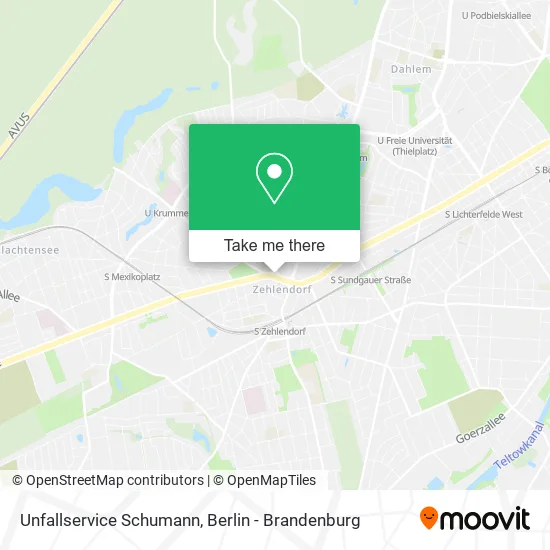 Карта Unfallservice Schumann