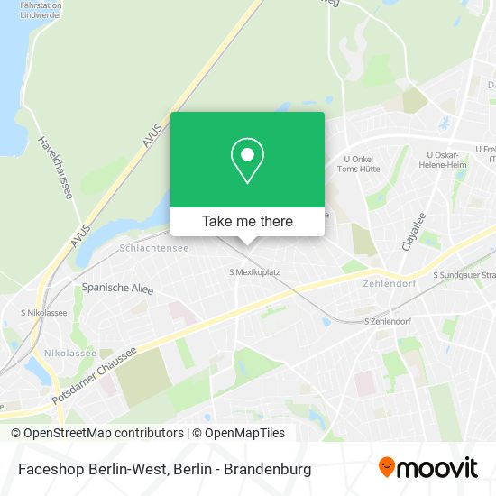 Faceshop Berlin-West map