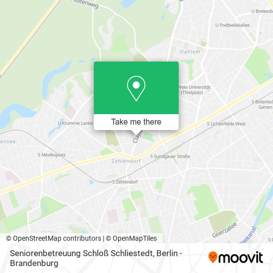 Seniorenbetreuung Schloß Schliestedt map