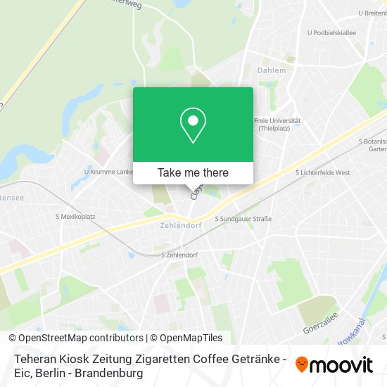 Карта Teheran Kiosk Zeitung Zigaretten Coffee Getränke - Eic