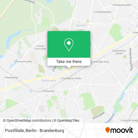 Postfiliale map