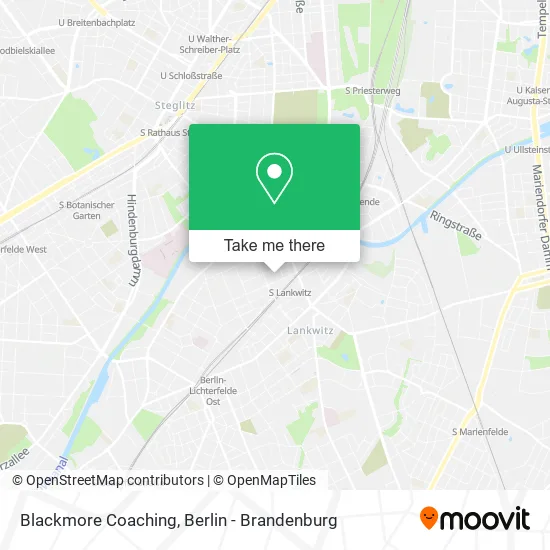 Blackmore Coaching map