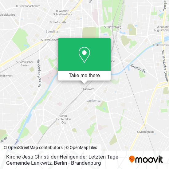 Kirche Jesu Christi der Heiligen der Letzten Tage Gemeinde Lankwitz map