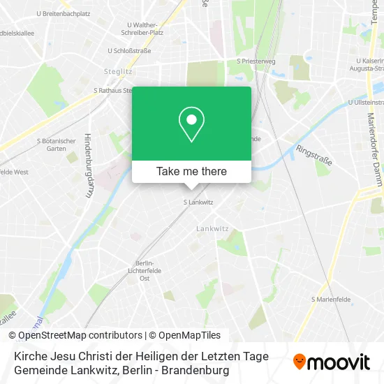 Карта Kirche Jesu Christi der Heiligen der Letzten Tage Gemeinde Lankwitz