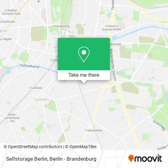 Selfstorage Berlin map