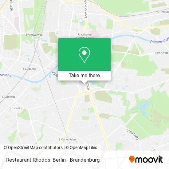 Restaurant Rhodos map